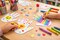 Hand Shape Cardstock Cutouts 3" – 20 Pack Classroom Craft Shapes | Kids Craft Projects & Bulletin Board Decorations